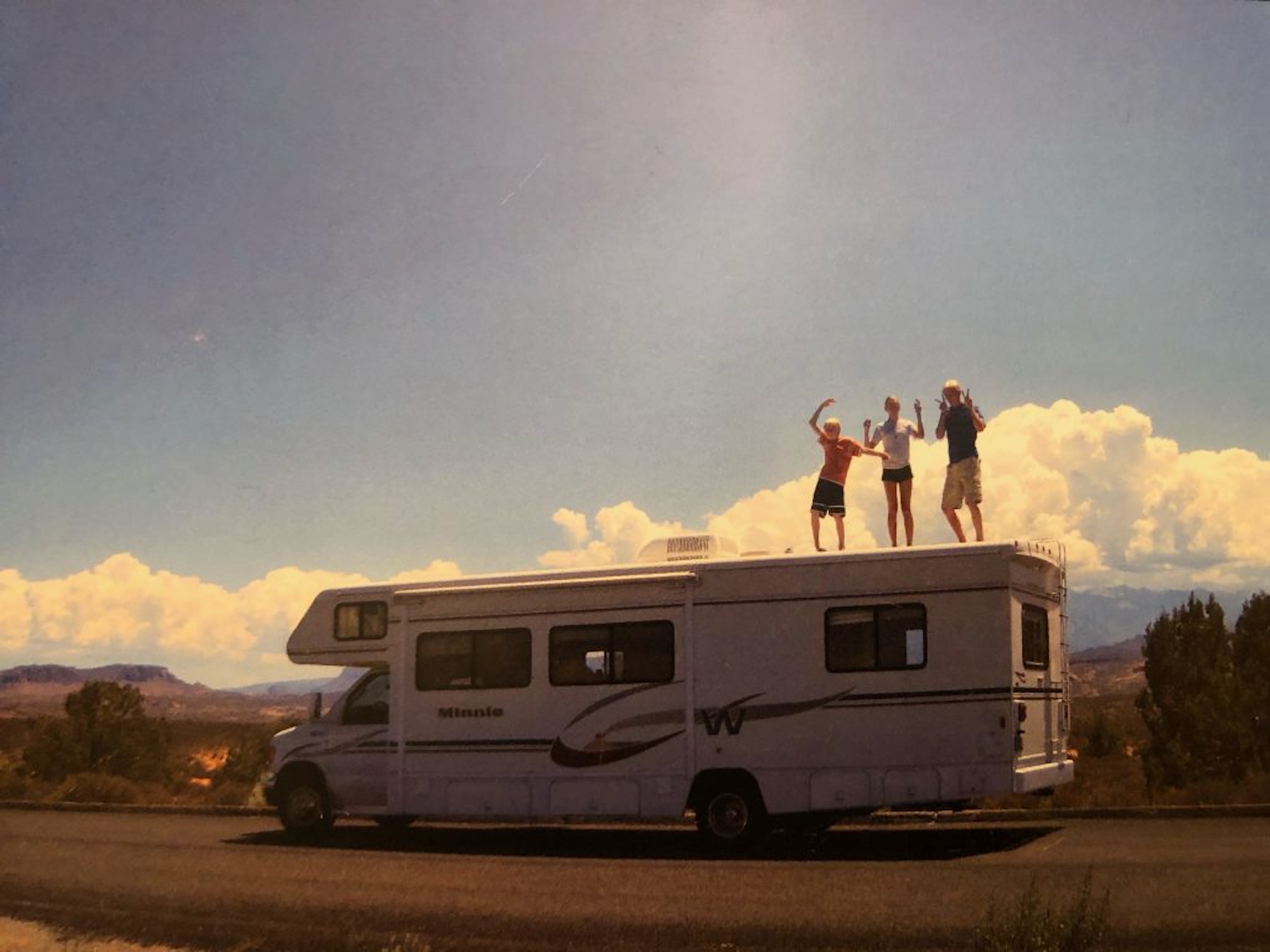 Peace on top an RV.